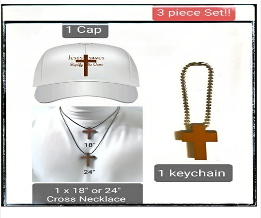 3 Piece Value Pack Deal!! Hat/Necklace/Keychain